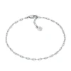 Heritage D-Link Silver-Tone Brass Chain Anklet Heritage D-Link Silver-Tone Brass Chain Anklet