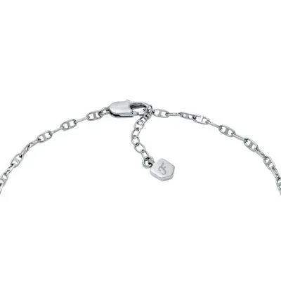Heritage D-Link Silver-Tone Brass Chain Anklet Heritage D-Link Silver-Tone Brass Chain Anklet