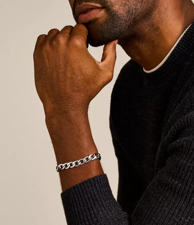 Heritage D-Link Stainless Steel Chain Bracelet
