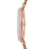 Jacqueline Three-Hand Rose Gold-Tone Stainless Steel Watch