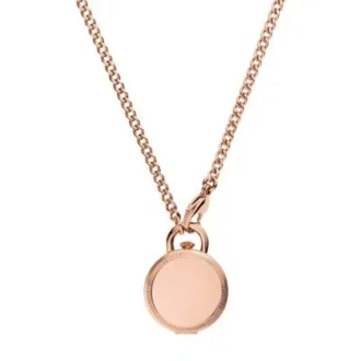 Jacqueline Three-Hand Rose Gold-Tone Stainless Steel Watch Locket Jacqueline Three-Hand Rose Gold-Tone Stainless Steel Watch Locket
