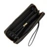 Logan Leather RFID Zip Around Clutch Wallet
