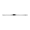 Machine Knurled Texture Stainless Steel Chain Bracelet