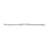 Machine Knurled Texture Stainless Steel ID Bracelet