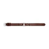 Machine Rugged Stainless Steel and Brown Leather Strap Bracelet