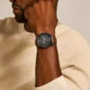 Neutra Chronograph Amber Leather Watch