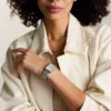 Raquel Sun Moon Multifunction Stainless Steel Watch