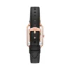 Raquel Three-Hand Date Black LiteHide™ Leather Watch