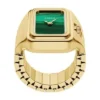 Raquel Watch Ring Two-Hand Gold-Tone Stainless Steel Watch