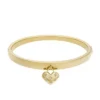 Sadie All My Love Gold-Tone Stainless Steel Heart Bangle Bracelet Sadie All My Love Gold-Tone Stainless Steel Heart Bangle Bracelet