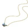 Sutton Butterfly Wings Multicolor Abalone Pendant Necklace