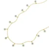 Sutton Evil Eye Brass Chain Necklace