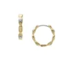 Sutton Evil Eye Gold-Tone Stainless Steel Hoop Earrings Sutton Evil Eye Gold-Tone Stainless Steel Hoop Earrings