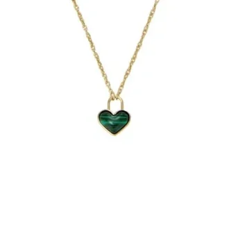 Sutton Modern Meadows Reconstituted Malachite Heart Pendant Necklace Sutton Modern Meadows Reconstituted Malachite Heart Pendant Necklace