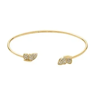 Sutton Pavé Butterfly Gold-Tone Stainless Steel Cuff Bracelet Sutton Pavé Butterfly Gold-Tone Stainless Steel Cuff Bracelet