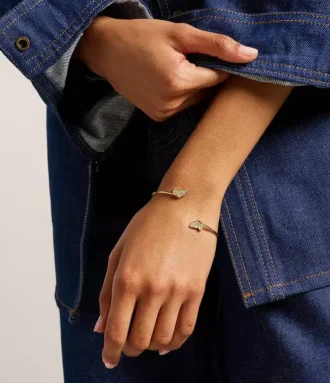 Sutton Pavé Butterfly Gold-Tone Stainless Steel Cuff Bracelet Sutton Pavé Butterfly Gold-Tone Stainless Steel Cuff Bracelet