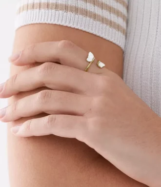 Sutton Radiant Wings White Mother-of-Pearl Butterfly Ring Sutton Radiant Wings White Mother-of-Pearl Butterfly Ring